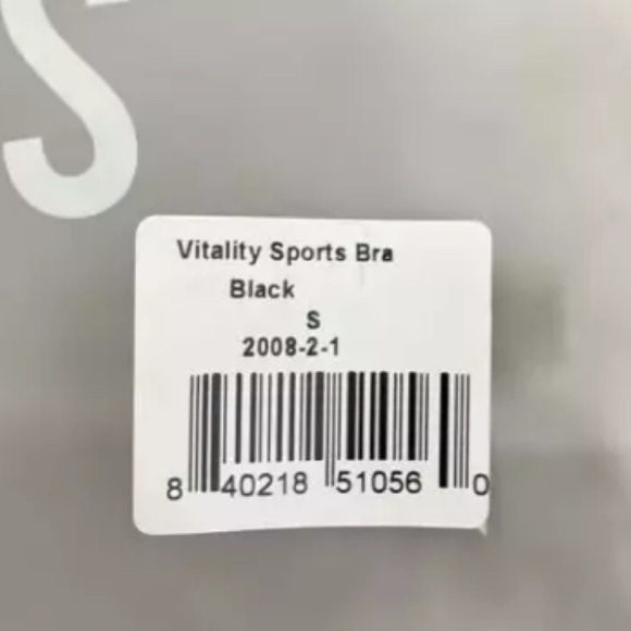 FourLaps‎ Vitality Sports Bra Double Cross Back  Womens Black Gym/Workout NWT - Picture 8 of 9